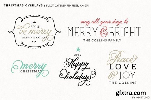 CM - Digital Christmas Overlays - Set 2 14852