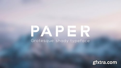Videohive Paper - Grotesque Shady Animated Typeface 16453672