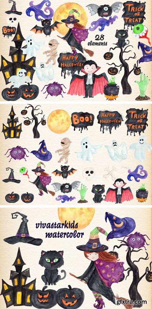 28 Hand Painted Halloween Themed Designs