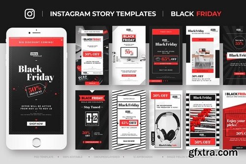 Black Friday Instagram Story Feed Templates