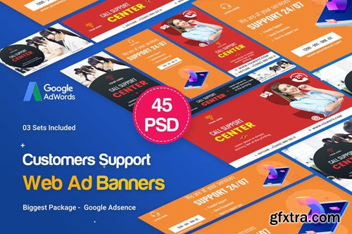 Customer Support Banners Ad