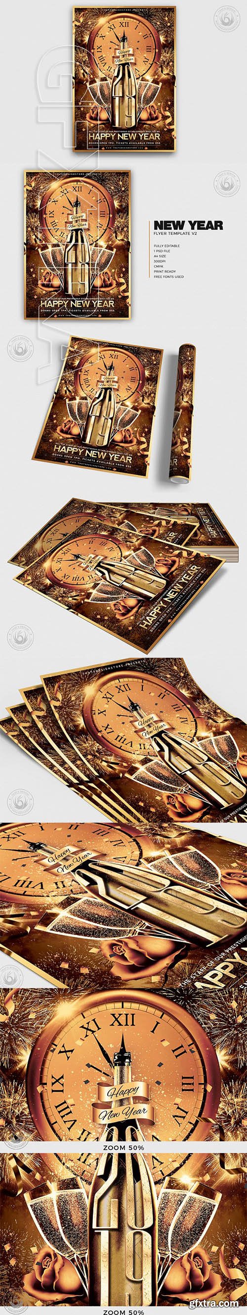 New Year Flyer Template V2