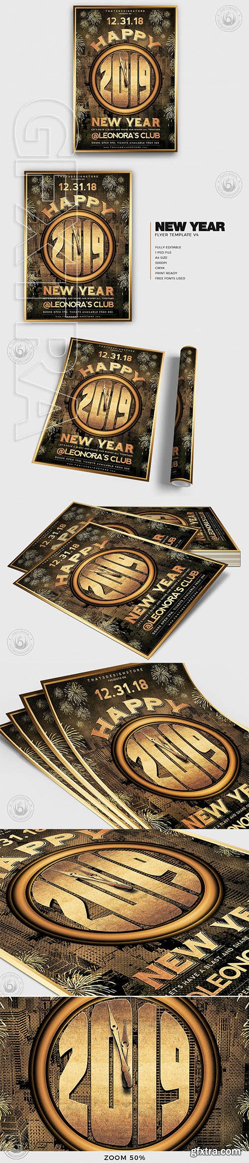 New Year Flyer Template V4