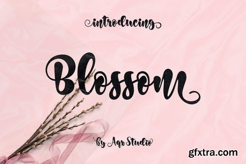 Blossom Script Font