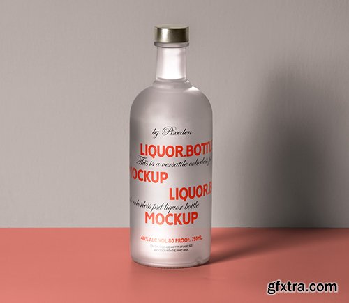 Psd Liquor Bottle Mockup Template