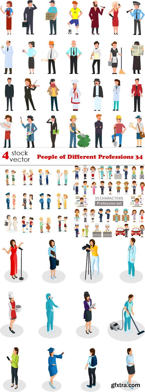 Vectors - People of Different Professions 34