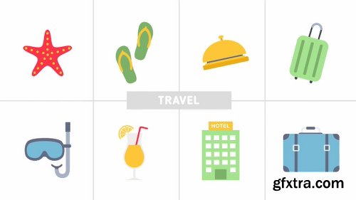 Videohive Flat Design Icons 20552114