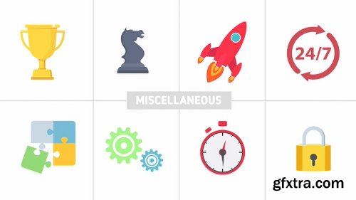 Videohive Flat Design Icons 20552114