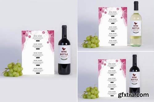 Wine Menu Mock Up