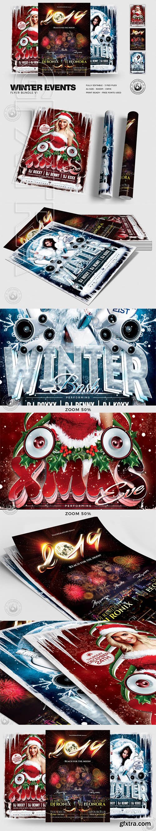 Winter Events Flyer Bundle V1