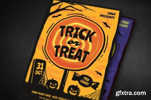 Trick or Treat Halloween Flyer