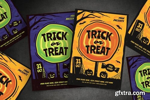 Trick or Treat Halloween Flyer