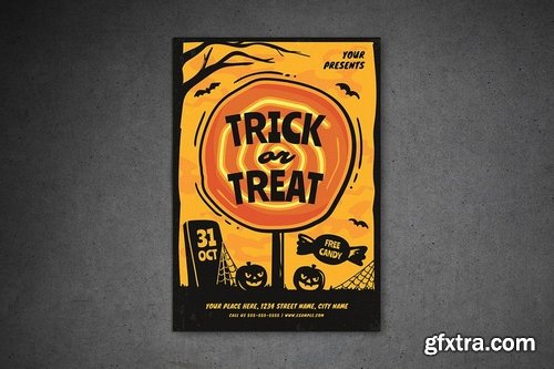 Trick or Treat Halloween Flyer