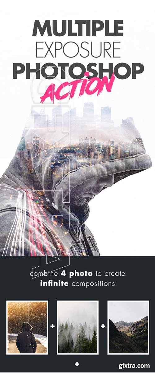 GraphicRiver - Multiple Exposure Photoshop Action 22613240