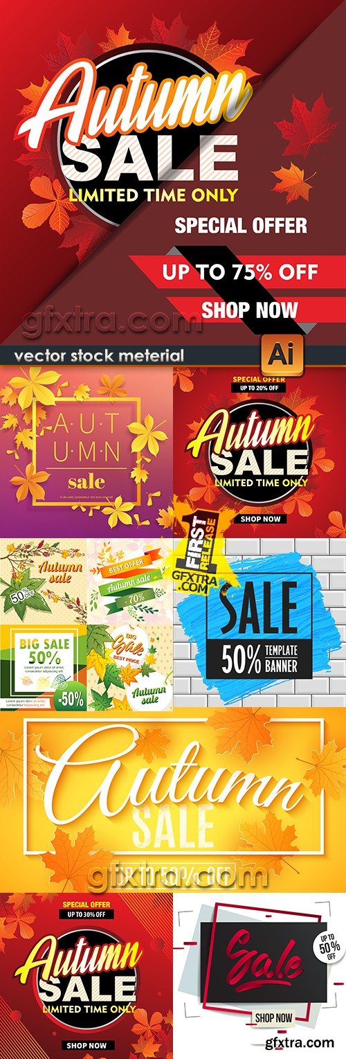 Autumn special offer discount sale design