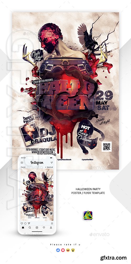 GraphicRiver - Halloween Party Poster Flyer 22600321