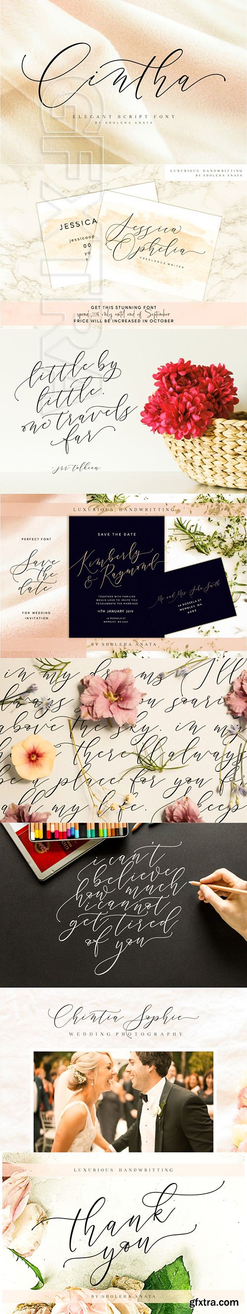 CreativeMarket - Cintha Elegant Script 2977340