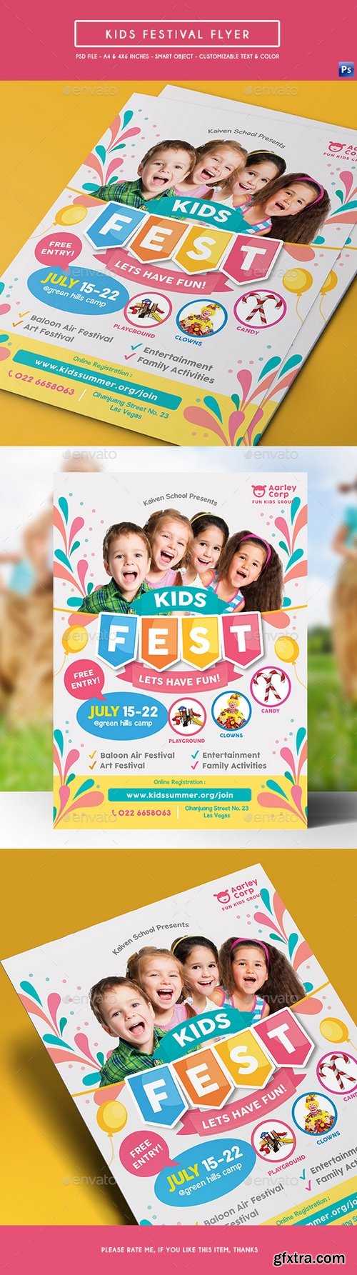 Graphicriver - Kids Festival Flyer 19162784