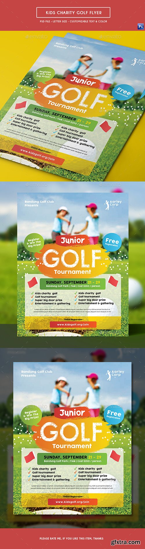 Graphicriver - Kids Charity Golf Flyer 19610897