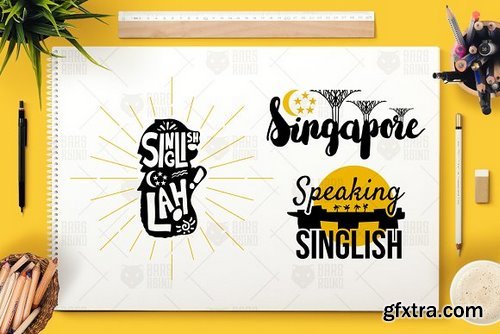 CM - Singapore Symbols Lettering 2927107