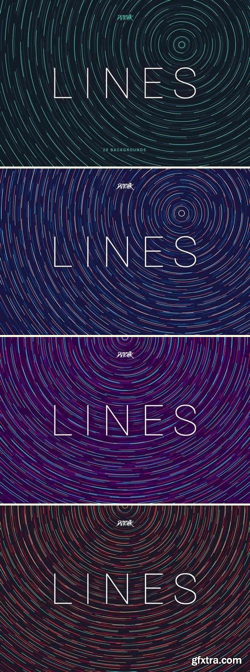 Lines | Abstract Colorful Twirl Backgrounds