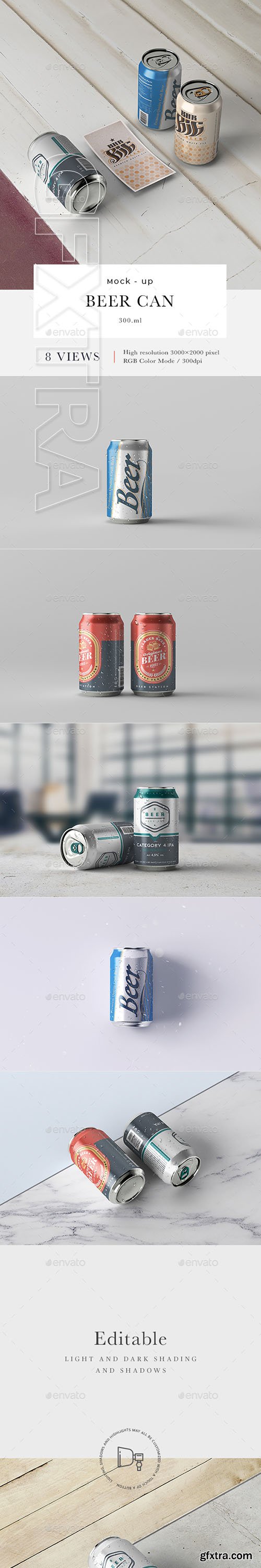 GraphicRiver - Beer Can 330 ml Mock-up 22573005