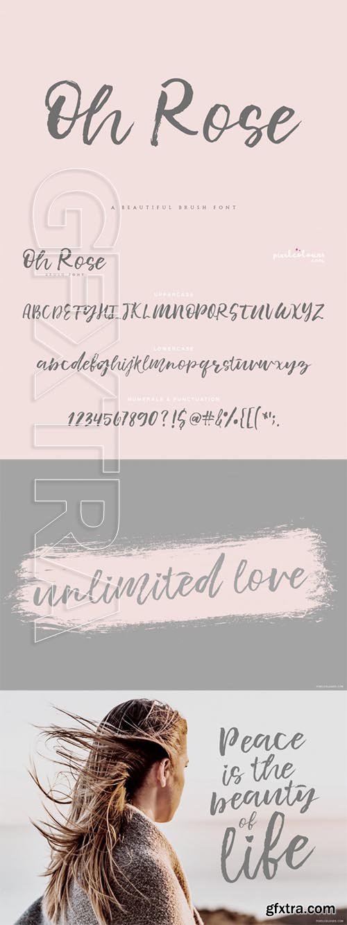 Oh Rose Brush Font