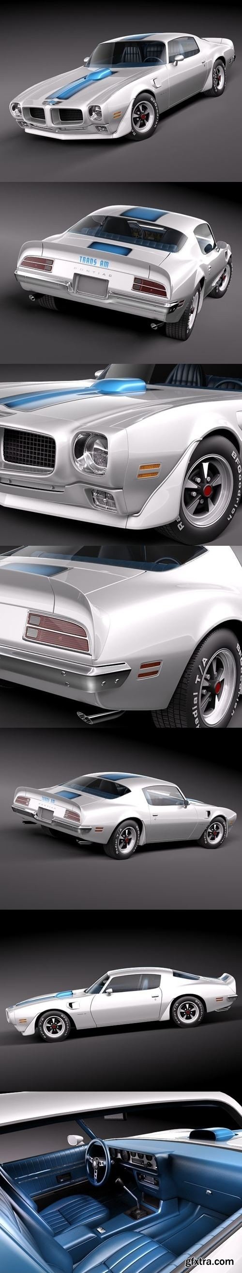 Pontiac Firebird Trans Am 1970 3D Model