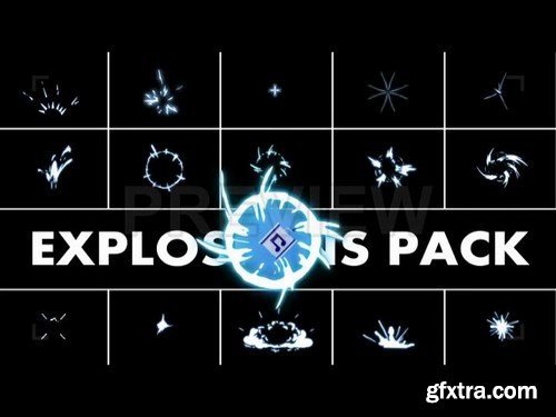 Explosion Elements Pack 2 Stock Motion Graphics 21807