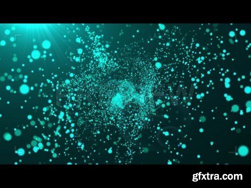 Aqua particles Stock Motion Graphics 23910