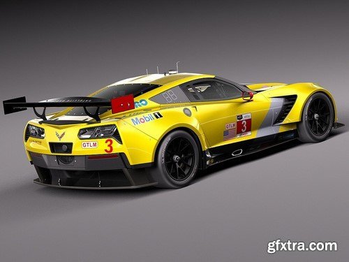 Chevrolet Corvette C7R 2015 3D Model