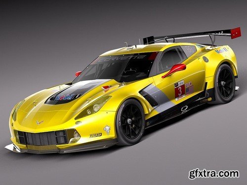 Chevrolet Corvette C7R 2015 3D Model