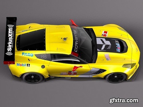 Chevrolet Corvette C7R 2015 3D Model