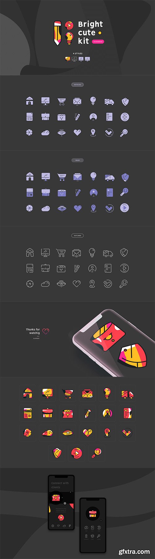 Bright Cute Icons Kit