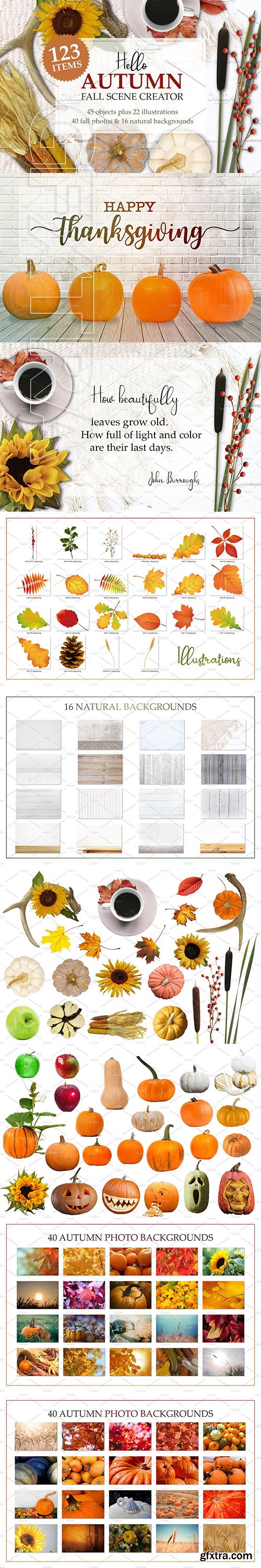 CreativeMarket - Autumn Mockup Scene Creator 2952342