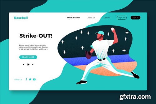 Baseball - Banner & Landing Page - 1