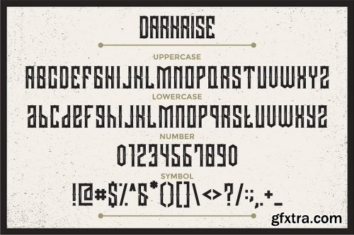 CreativeMarket Darkrise Typeface 2984450