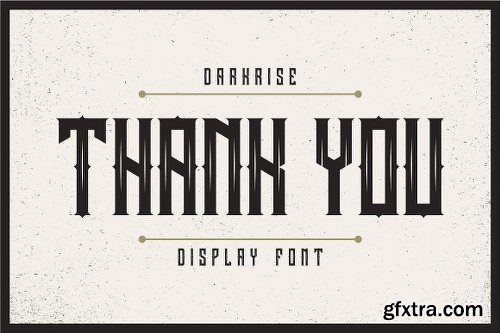 CreativeMarket Darkrise Typeface 2984450