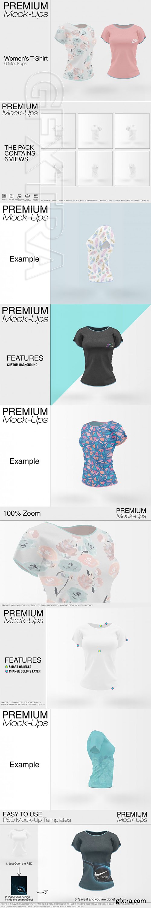 Womens T-Shirt Mockup Pack