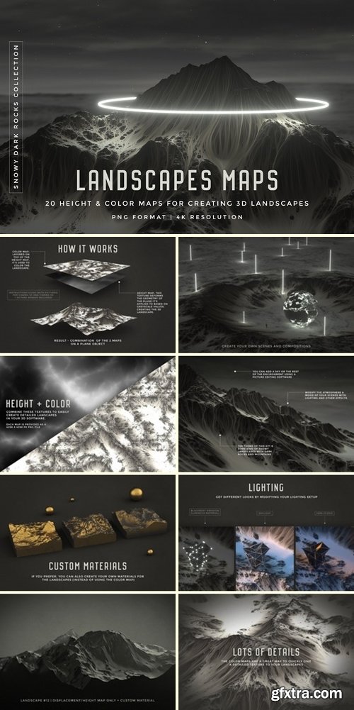 CM - Set of 20 Landscapes maps 2201379