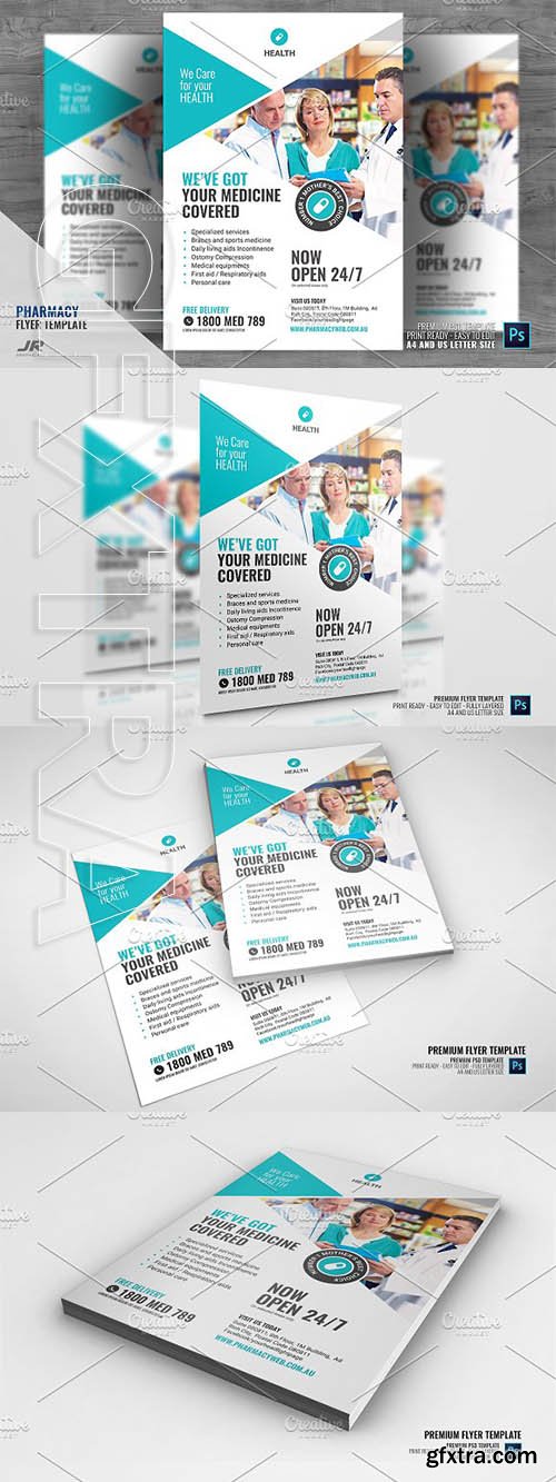 CreativeMarket - Pharmaceutical Store Flyer 2945869