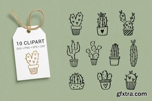 Cactus Lover quotes clipart svg