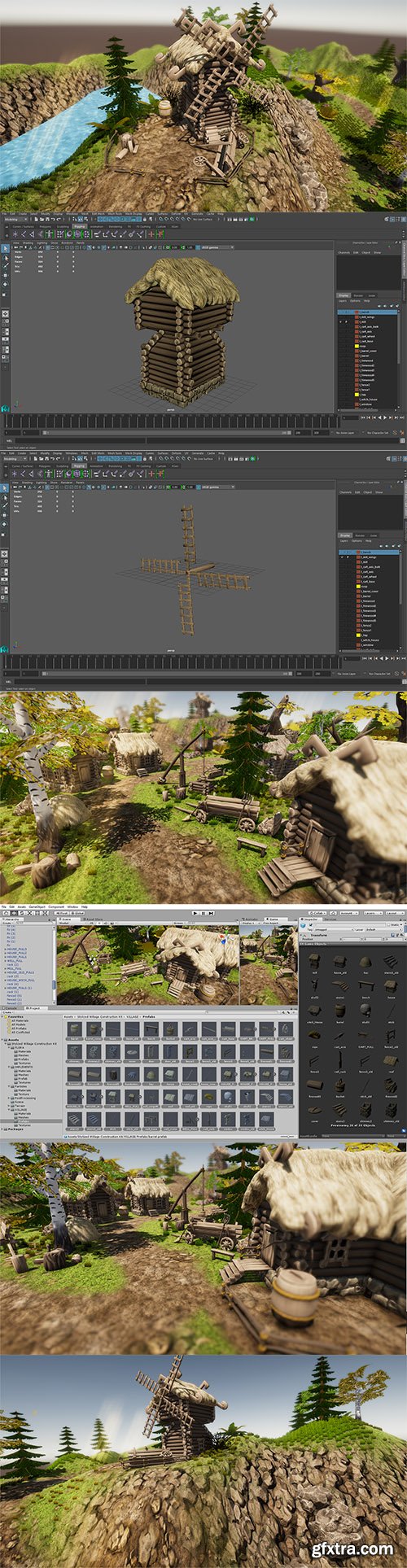 Cubebrush - Stylized Village Construction Kit