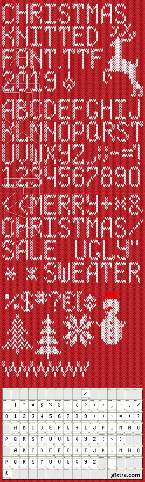 CreativeMarket - Сhristmas Knitted Font Ol Version 2.0 2981888