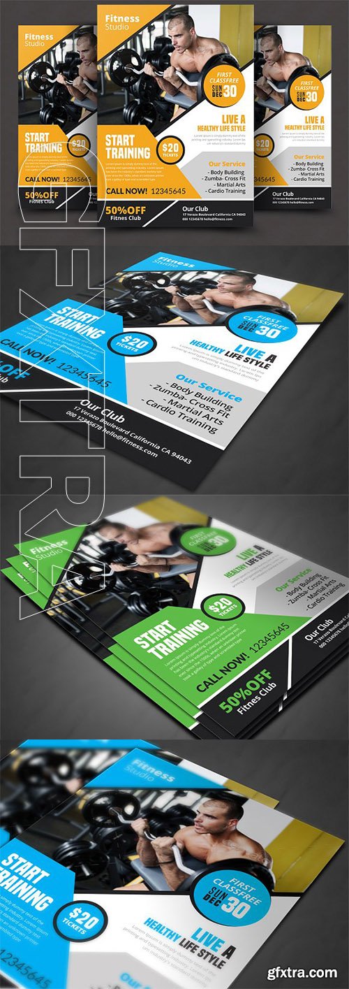 CreativeMarket - Fitness Flyer 2978452