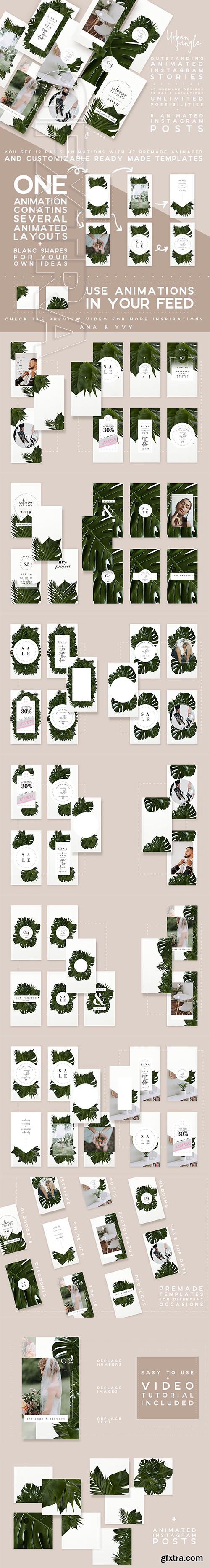 CreativeMarket - ANIMATED URBAN JUNGLE Stories 2968067