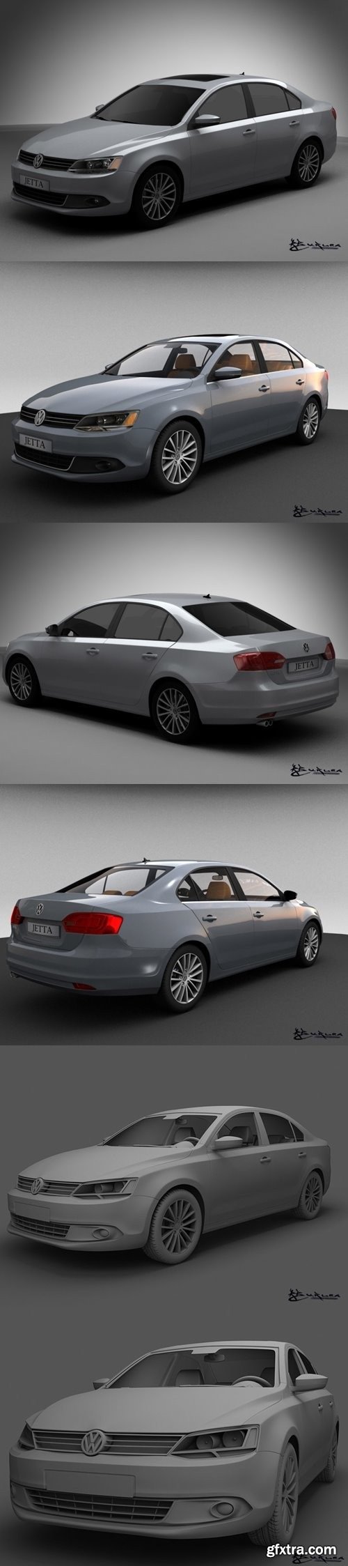 Volkswagen Jetta 2011 3D Model