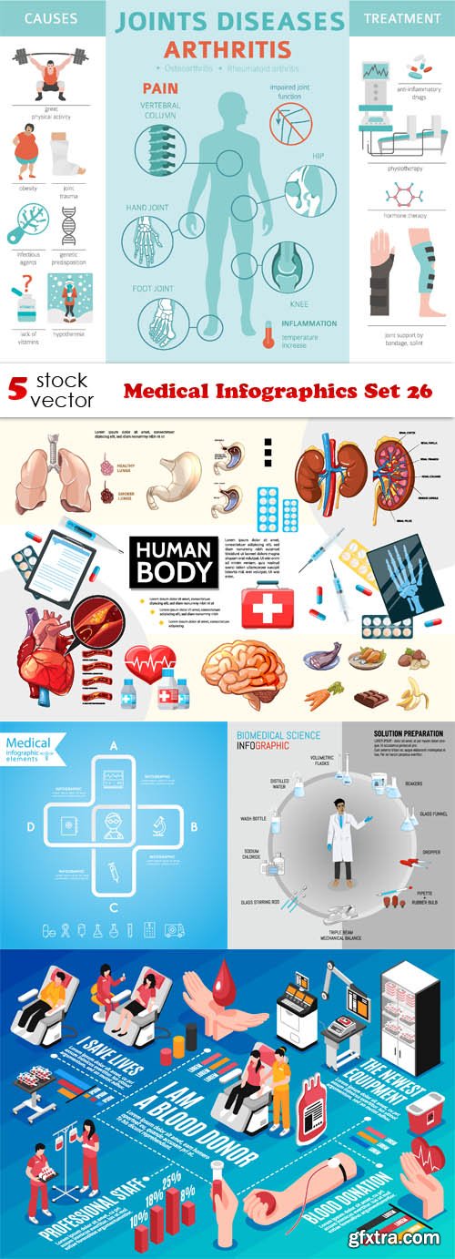 Vectors - Medical Infographics Set 26