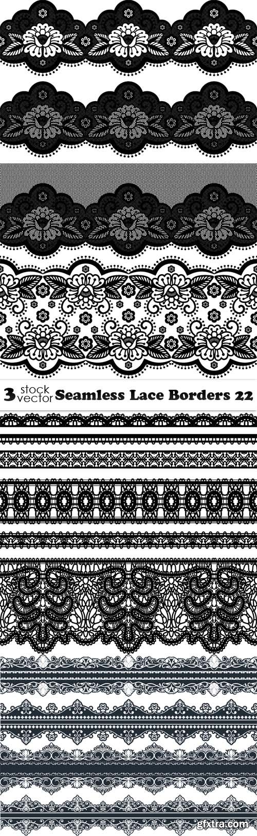 Vectors - Seamless Lace Borders 22