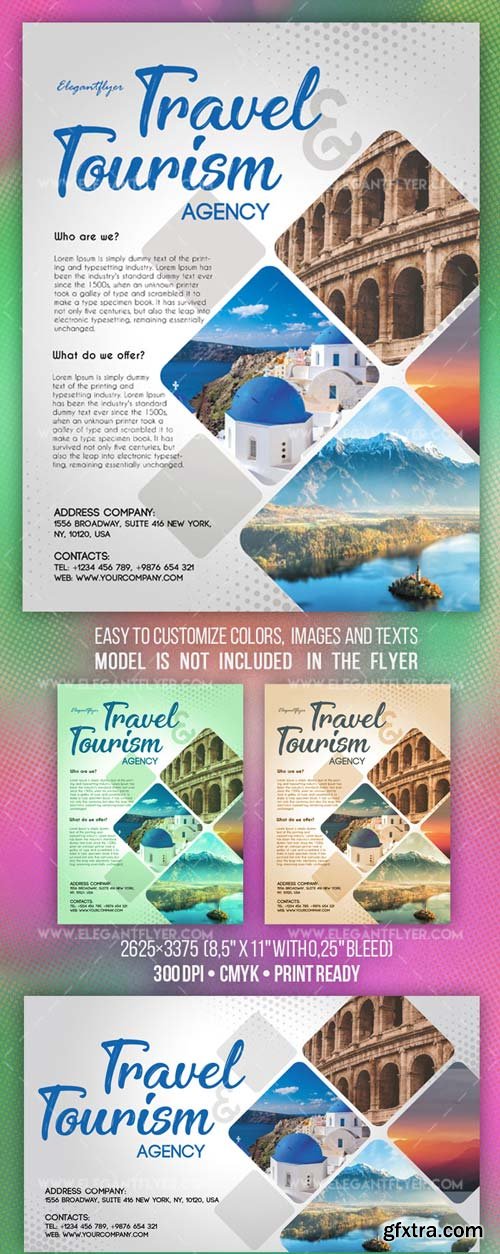 Travel and Tourism V7 2018 Flyer PSD Template